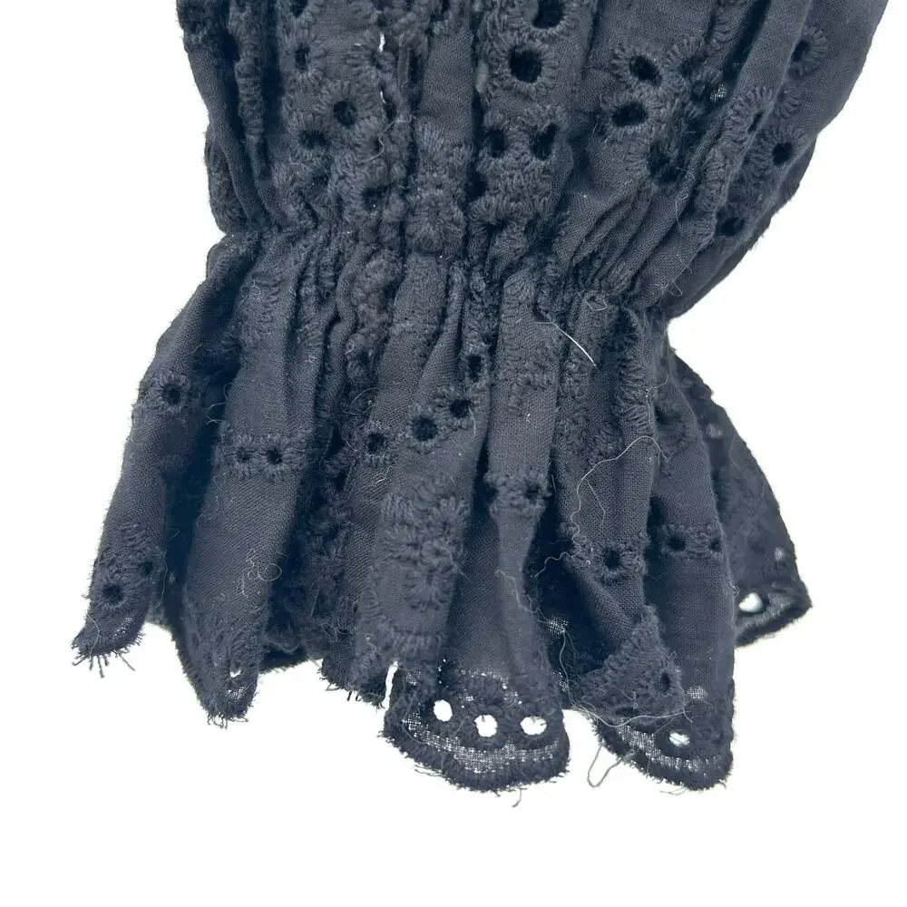 New Anthropologie Mable The Label Black Romantic Lace Blouse Boho Top Small